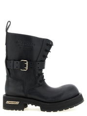 Balenciaga Black Calfskin Ankle Boots