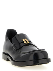 Balenciaga Black Calfskin Slip-On Loafers