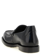 Balenciaga Black Calfskin Slip-On Loafers
