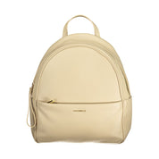 Coccinelle Beige Leather Womens Backpack Coccinelle