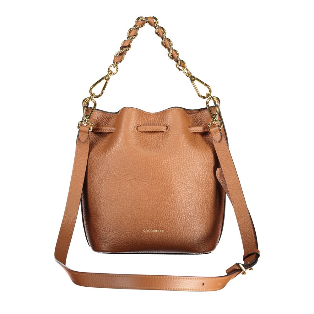 Coccinelle Brown Leather Woman Bag Coccinelle
