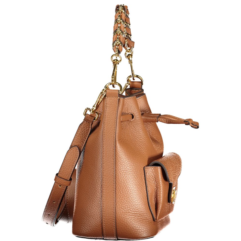 Coccinelle Brown Leather Woman Bag Coccinelle