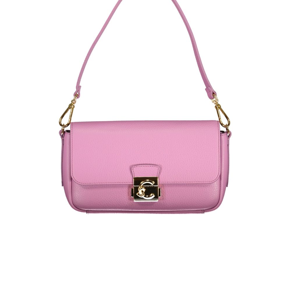 Coccinelle Purple Leather Handbag Coccinelle