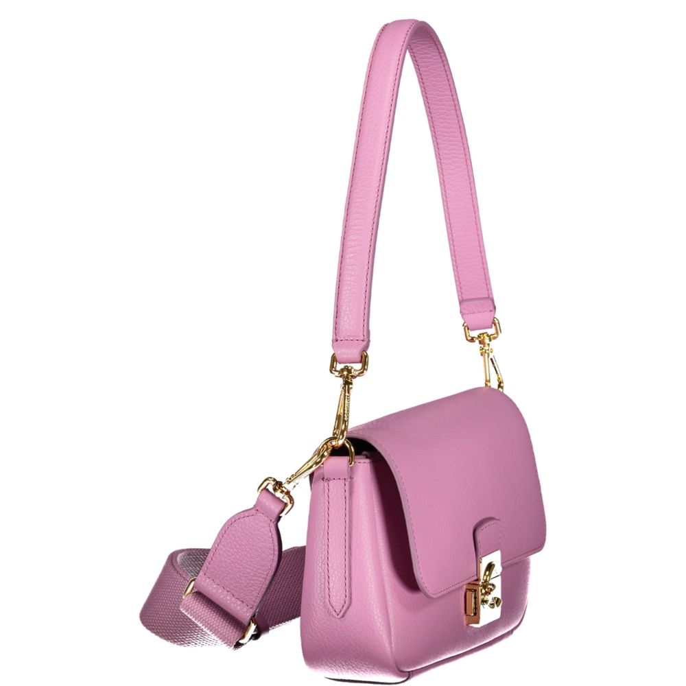 Coccinelle Purple Leather Handbag Coccinelle
