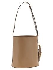 Furla Beige Calfskin Shoulder Bag