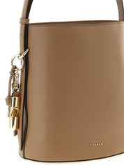 Furla Beige Calfskin Shoulder Bag
