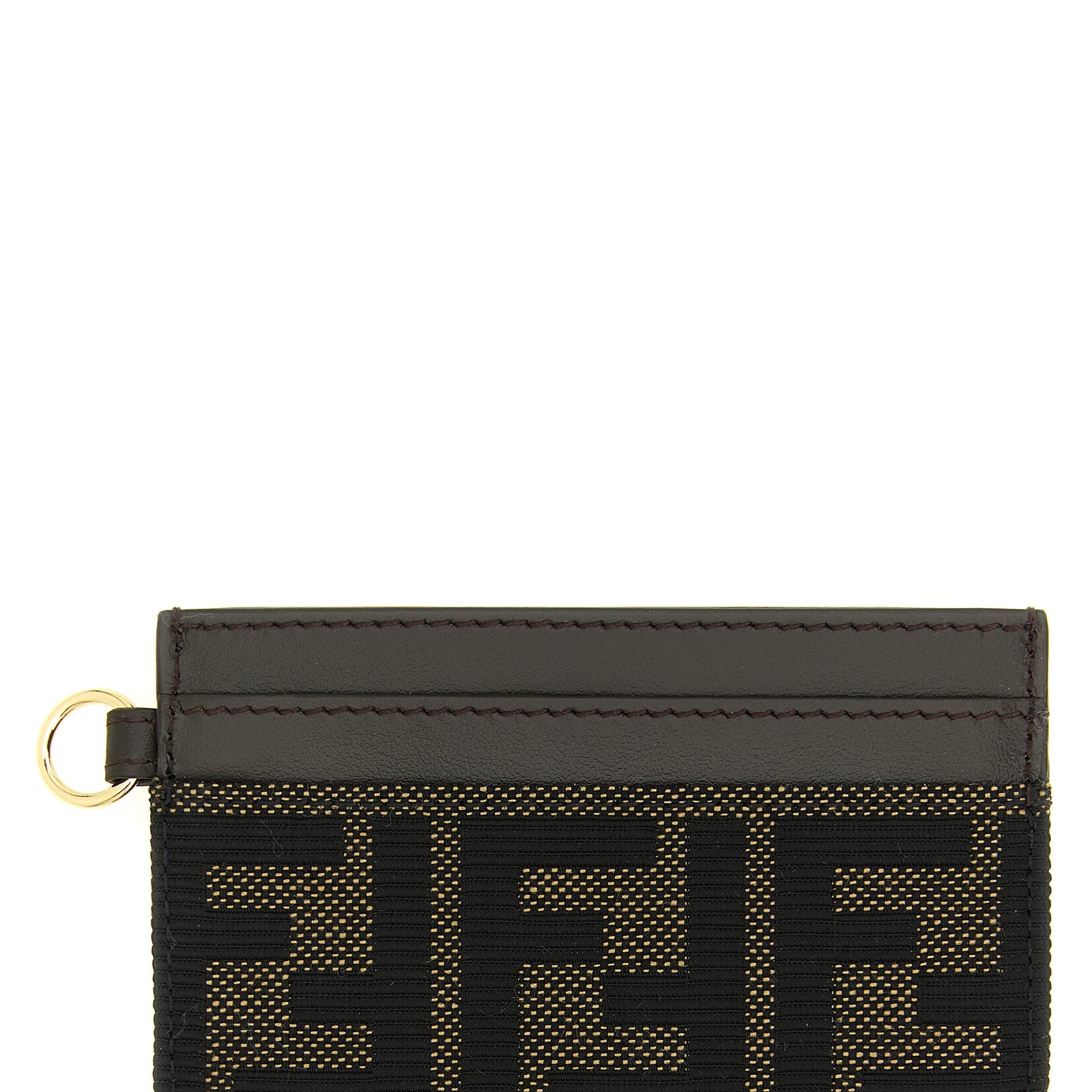 Fendi Brown Polyester Cardholder Fendi