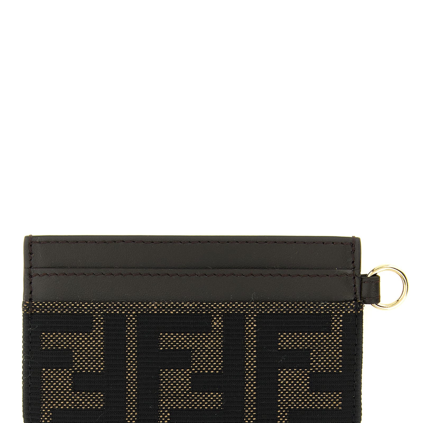 Fendi Brown Polyester Cardholder Fendi