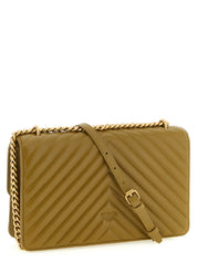 PINKO Bicolor Lambskin Crossbody Bag
