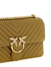PINKO Bicolor Lambskin Crossbody Bag