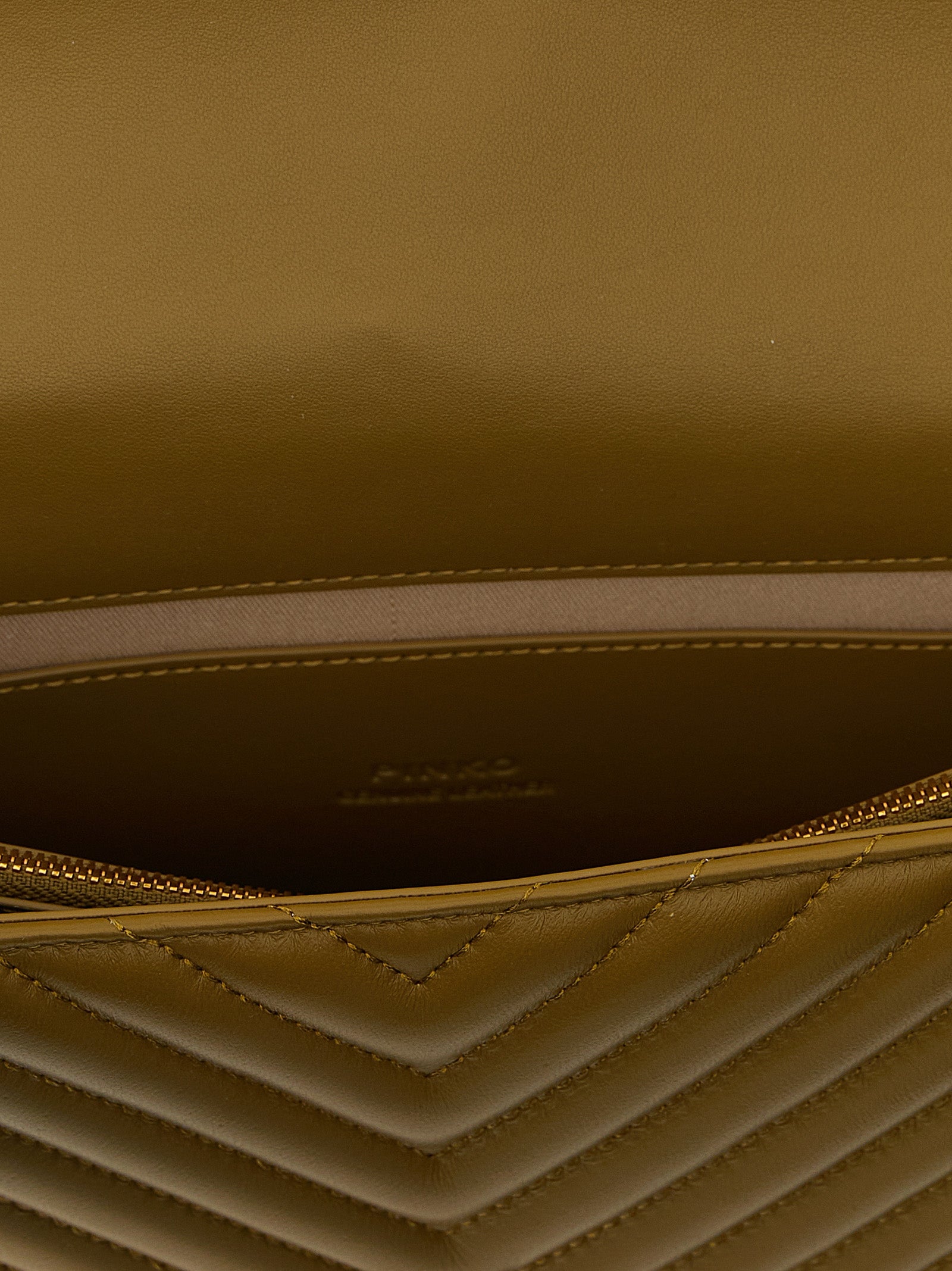PINKO Bicolor Lambskin Crossbody Bag
