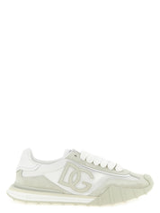 Dolce & Gabbana Beige Polyamide Athletic Sneakers