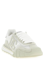 Dolce & Gabbana Beige Polyamide Athletic Sneakers