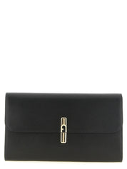 Furla Black Calfskin Clutch Bag