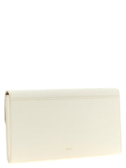 Furla White Calfskin Clutch Bag