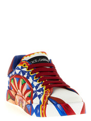 Dolce & Gabbana Multicolor Cotton Low Top Sneakers Dolce & Gabbana