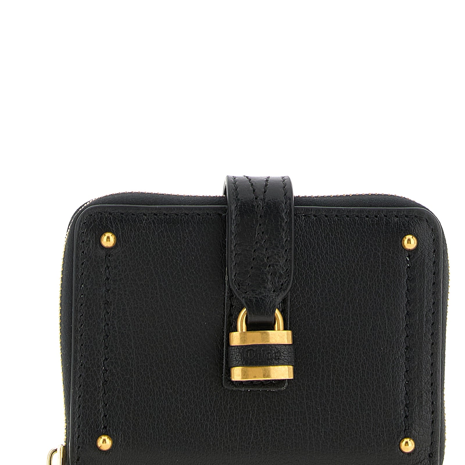 Chloé Black Buffalo Leather Cardholder Chloé