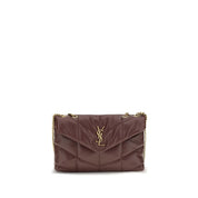 Saint Laurent Bordeaux Lamb Ovis Aries Shoulder Bag