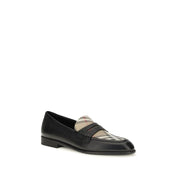 Burberry Black Lamb Ovis Aries Slip-On Loafers