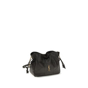 Saint Laurent Black Lamb Ovis Aries Clutch Bag