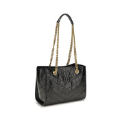 Saint Laurent Black Calf Leather Bos Taurus Shoulder Bag