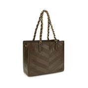 Valentino Garavani Brown Lamb Ovis Aries Shoulder Bag