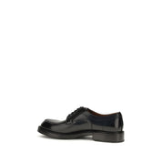 Dolce & Gabbana Black Calf Leather Bos Taurus Oxfords And Derbies