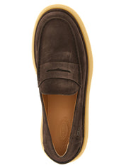 Tod's Brown Calfskin Slip-On Loafers