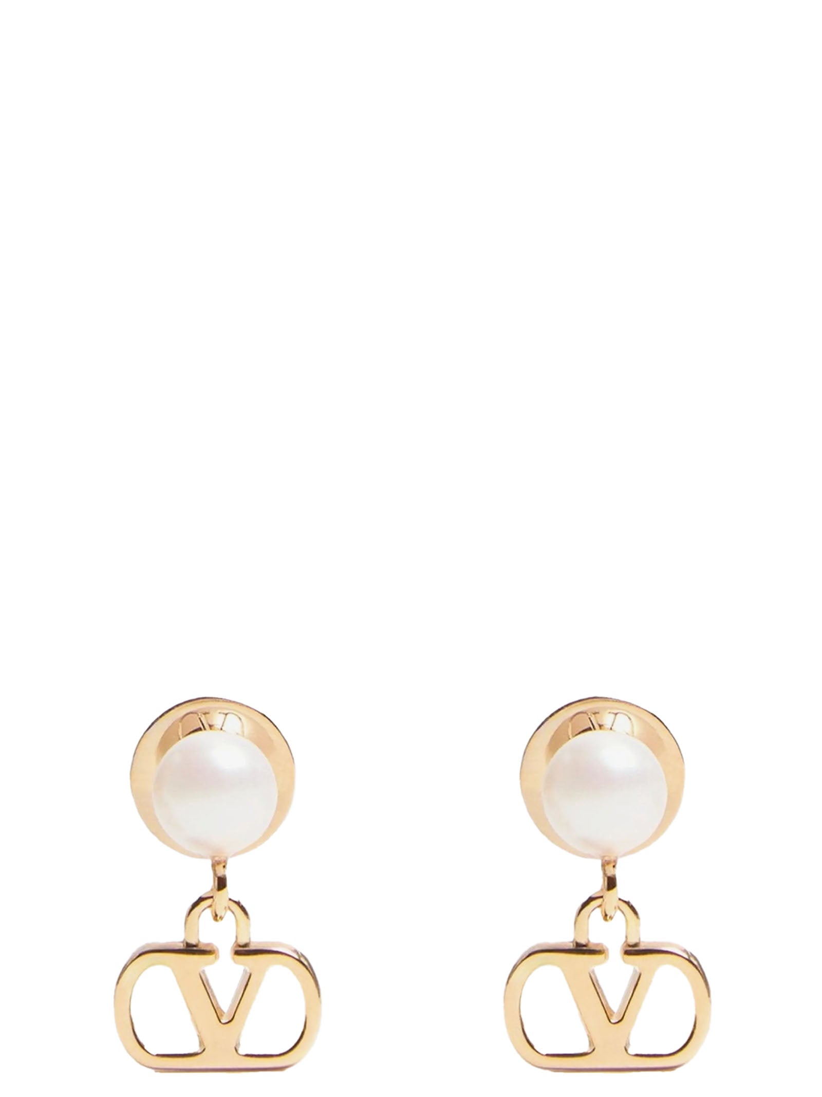 Valentino Garavani Gold Brass Earrings