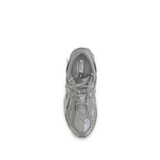 New Balance Gray Fabric Athletic Sneakers
