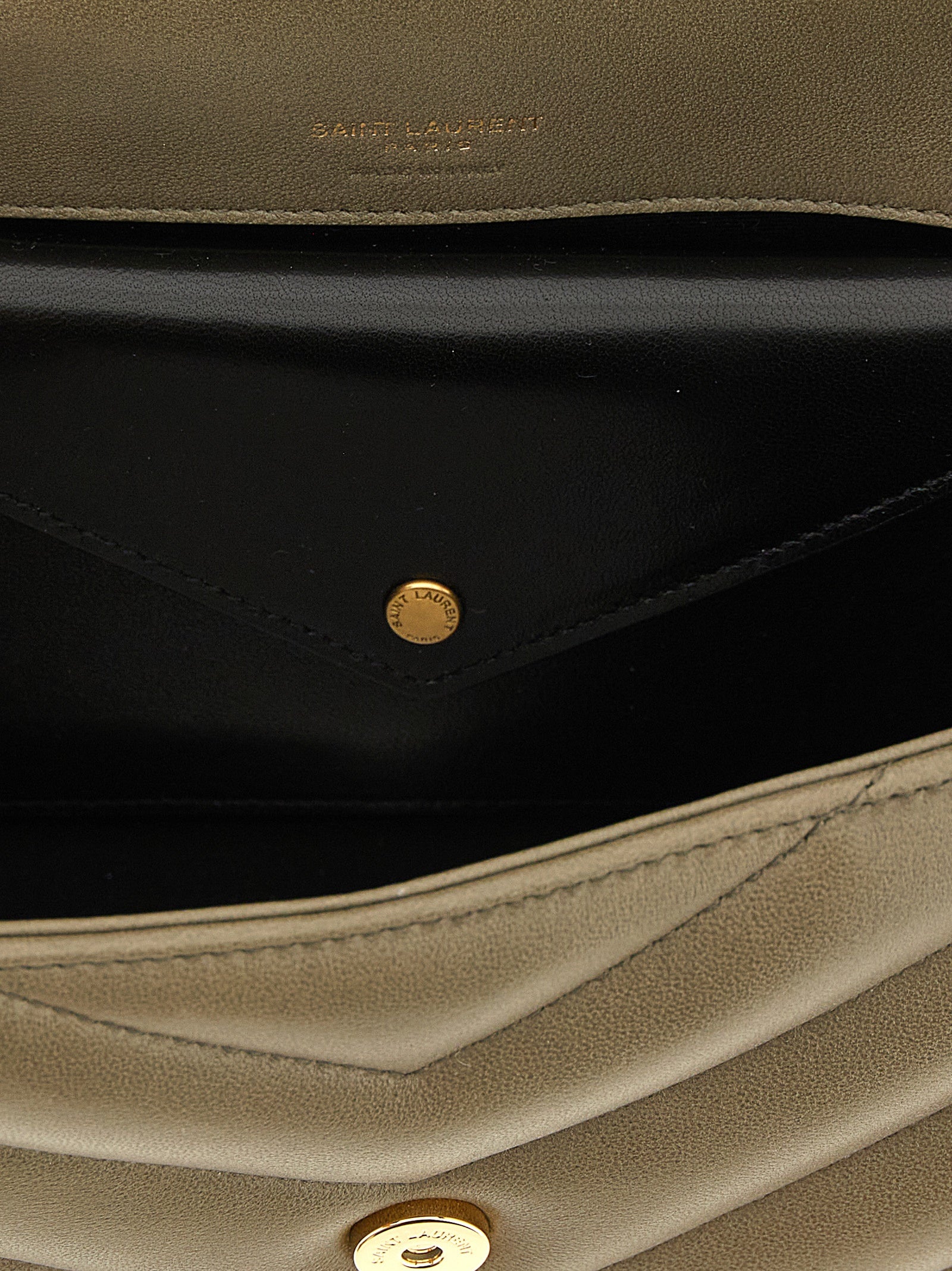 Saint Laurent Bicolor Lamb Leather Shoulder Bag