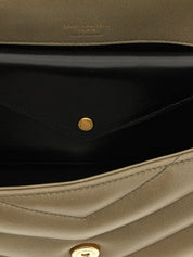 Saint Laurent Bicolor Lamb Leather Shoulder Bag