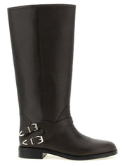 PINKO Black Cowhide Over The Knee