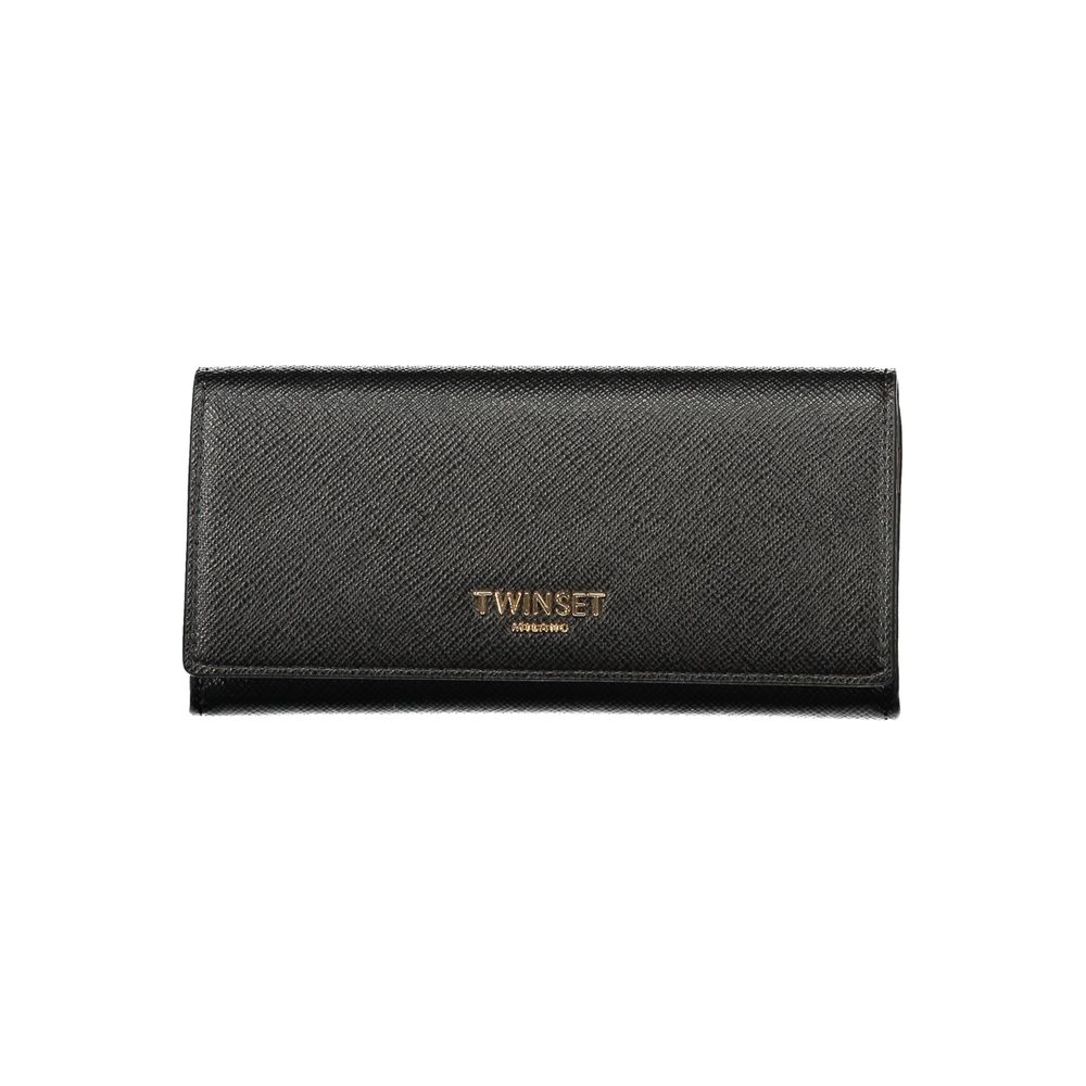 Twinset Black Polyurethane Womens Wallet