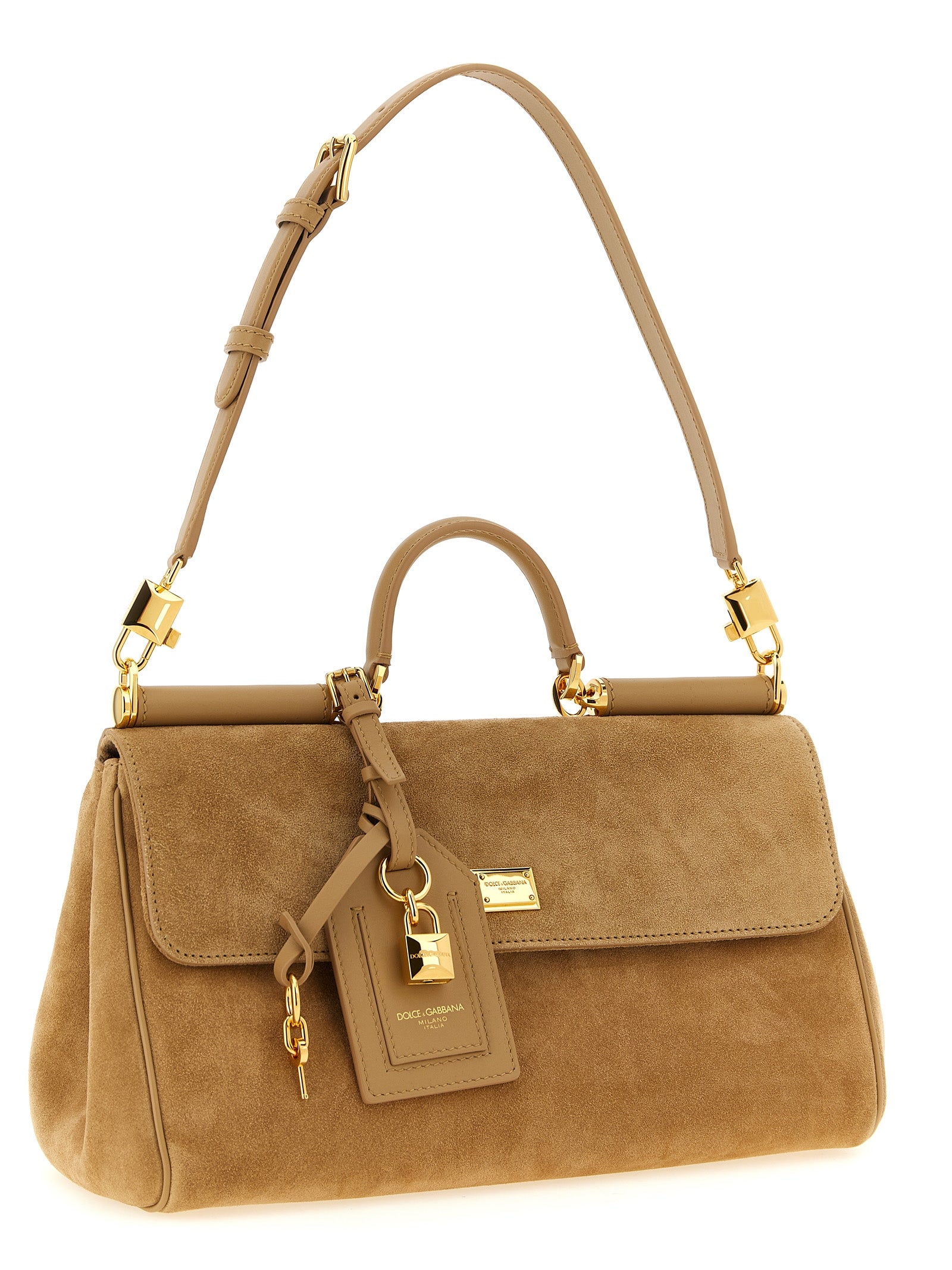Dolce & Gabbana Beige Calfskin Handbag