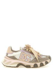 Dolce & Gabbana Beige Calfskin Athletic Sneakers