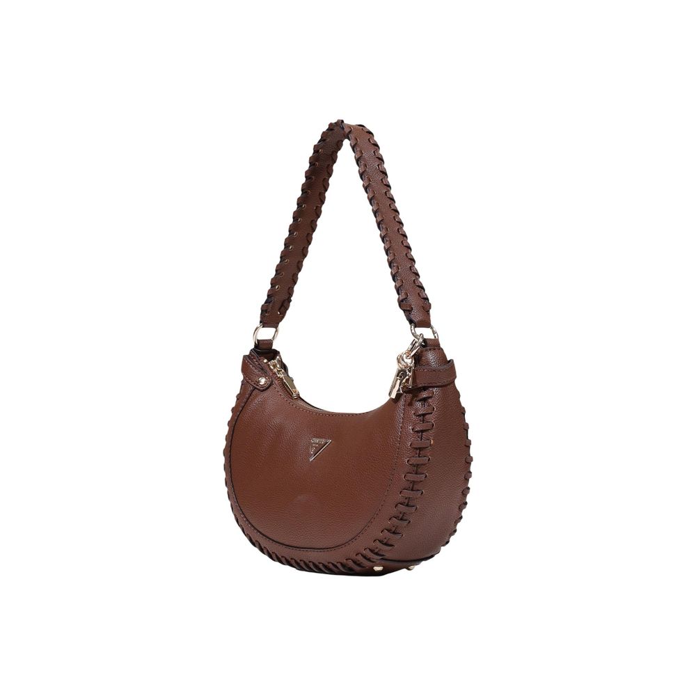 Guess Brown Polyethylene Handbag Guess