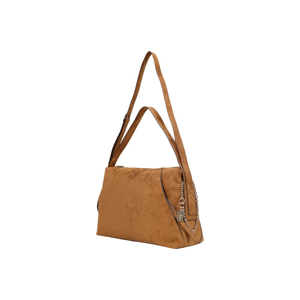 Guess Brown Polyester Handbag Guess