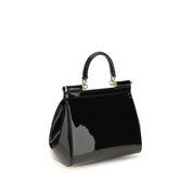 Dolce & Gabbana Black Calf Leather Bos Taurus Shoulder Bag