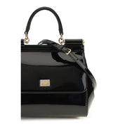Dolce & Gabbana Black Calf Leather Bos Taurus Shoulder Bag