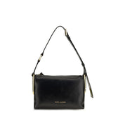 Marc Jacobs Black Calf Leather Bos Taurus Shoulder Bag