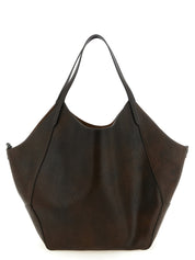 Brunello Cucinelli Brown Calfskin Tote Bag
