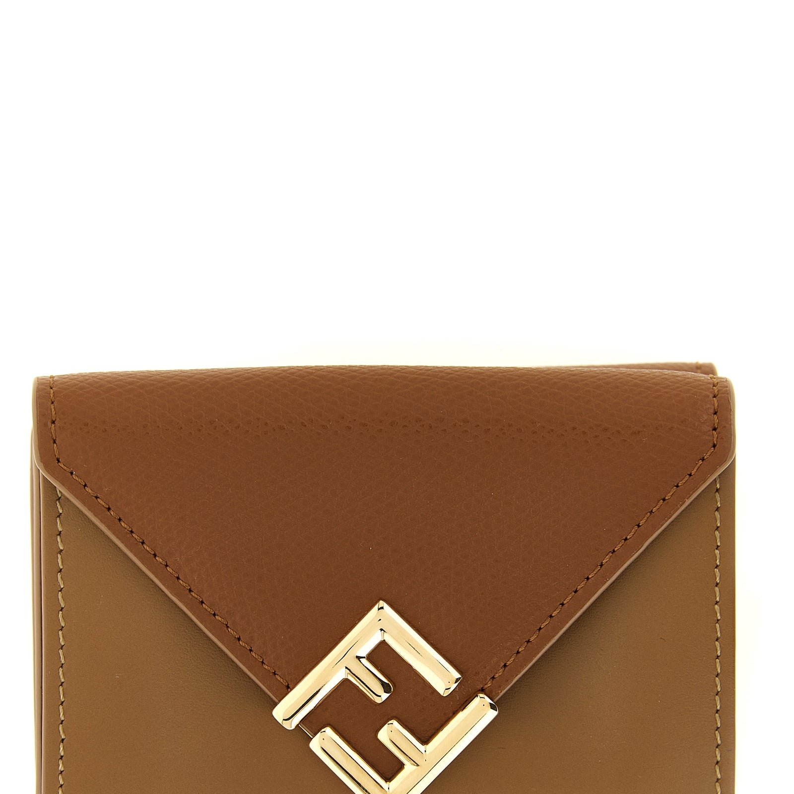 Fendi Brown Calfskin Cardholder Fendi