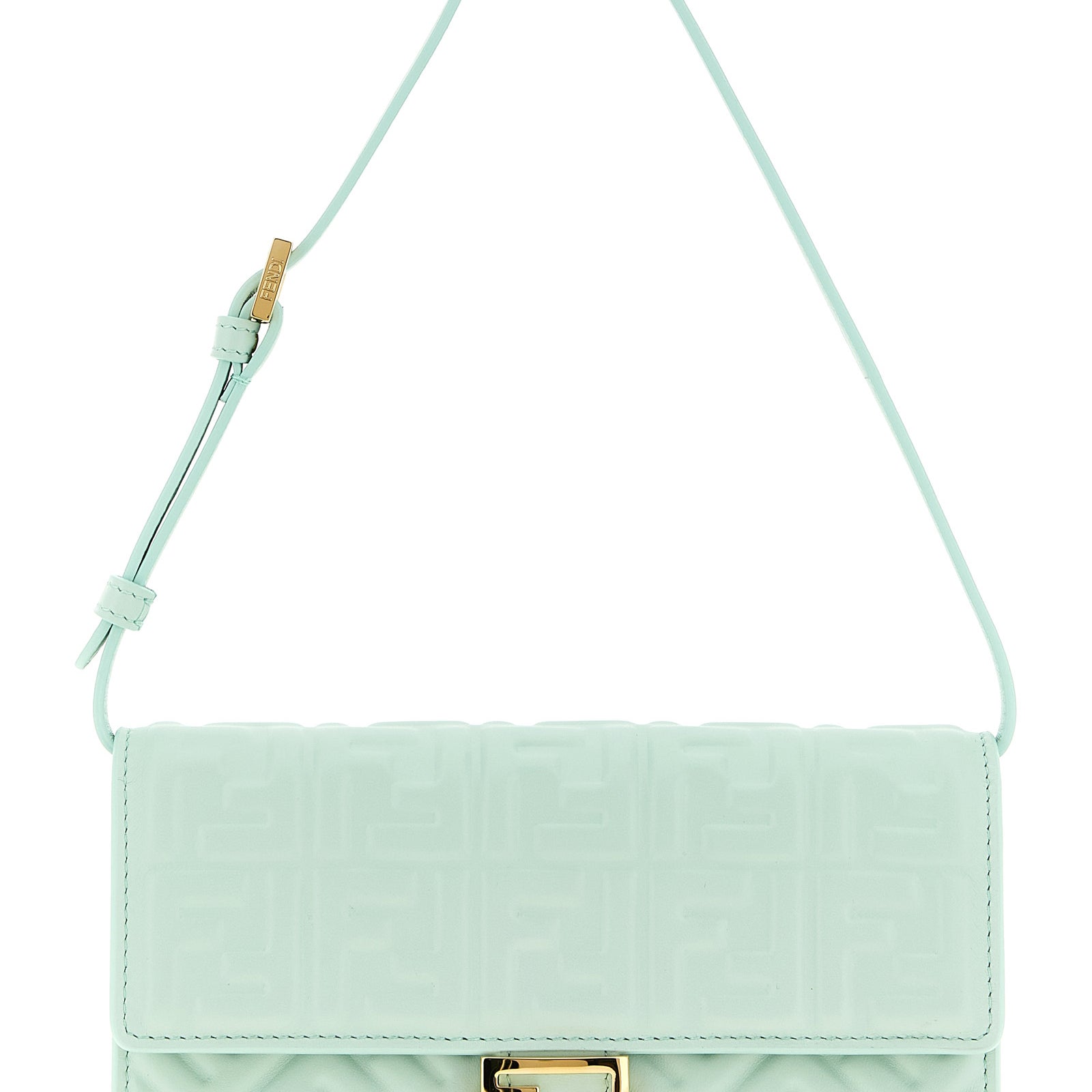 Fendi Bicolor Lamb Leather Shoulder Bag Fendi