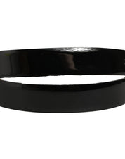Dolce & Gabbana Black Classic Leather Gold Tone Buckle Belt Dolce & Gabbana