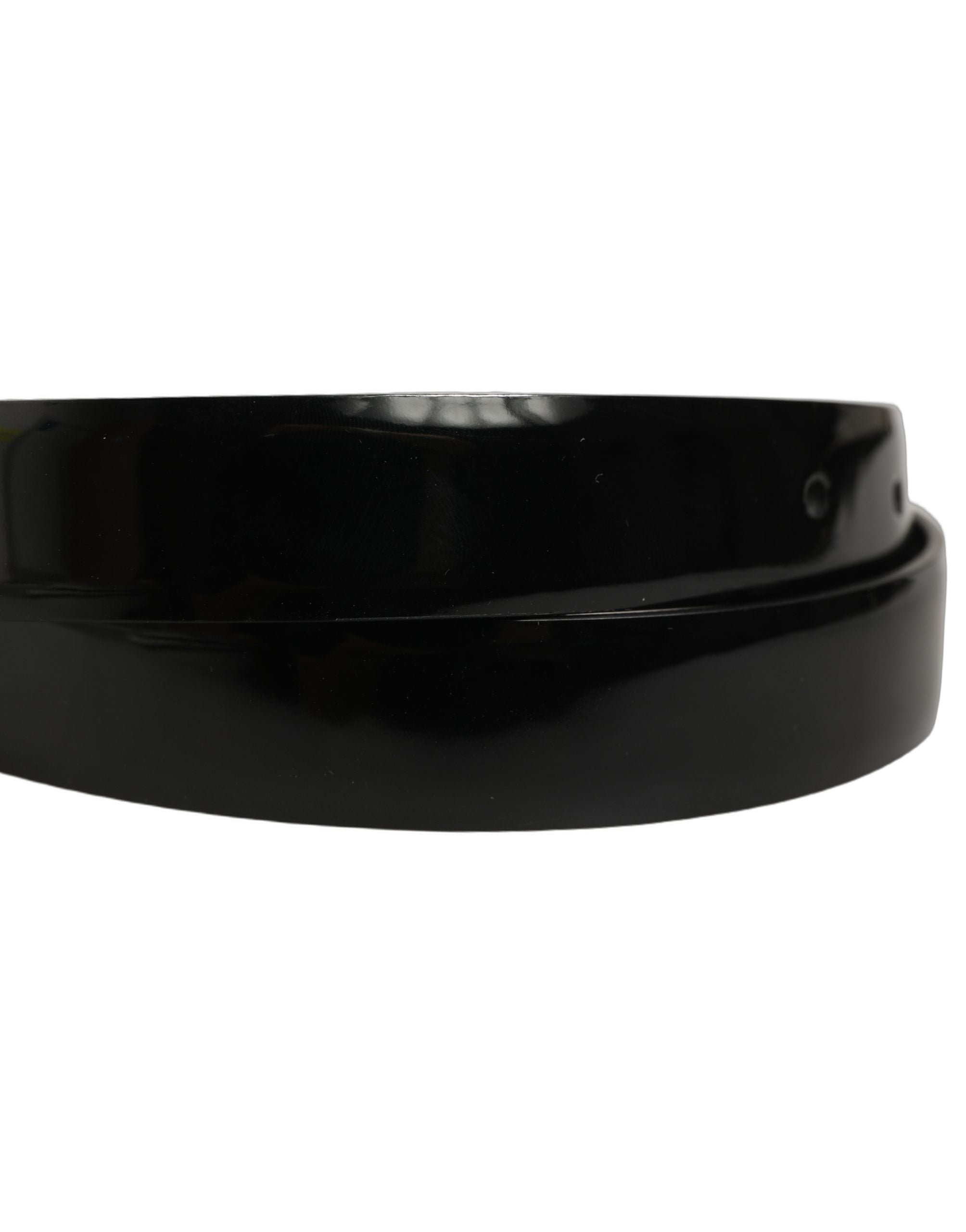 Dolce & Gabbana Black Classic Leather Gold Tone Buckle Belt Dolce & Gabbana