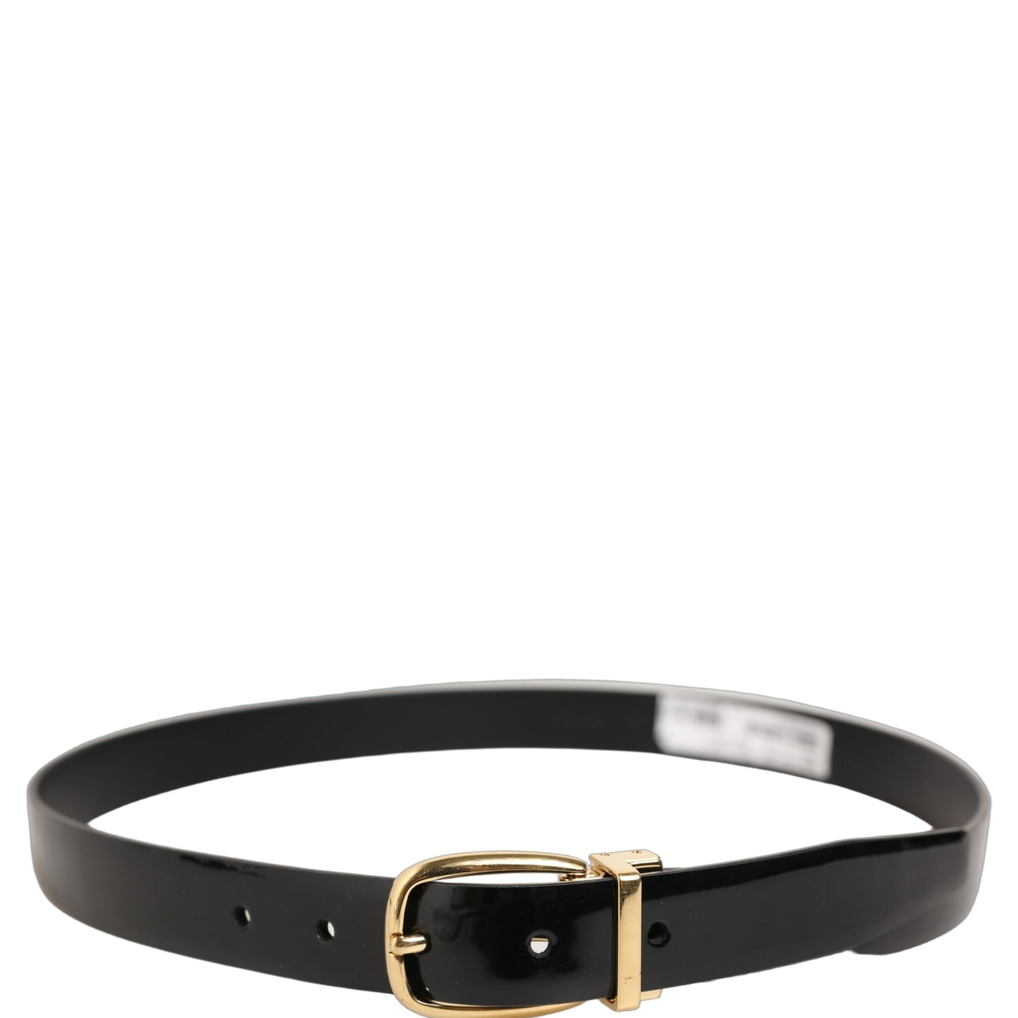 Dolce & Gabbana Black Classic Leather Gold Tone Buckle Belt Dolce & Gabbana