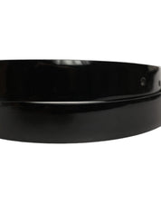 Dolce & Gabbana Black Classic Leather Gold Tone Buckle Belt Dolce & Gabbana