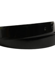 Dolce & Gabbana Black Classic Leather Gold Tone Buckle Belt Dolce & Gabbana