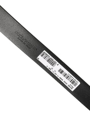 Dolce & Gabbana Black Classic Leather Gold Tone Buckle Belt Dolce & Gabbana